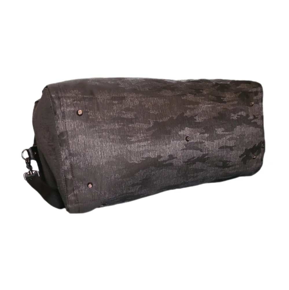 HOOK & ALBERT | Garment Weekender Camo Print Canvas Duffel Garment Bag Carry-On